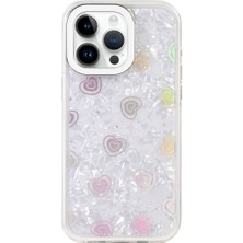Alvera Collection iPhone 15 Pro Max Lumi Desenli Kapak - Beyaz