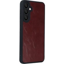 Alvera Collection Galaxy A57 5g Aras Deri Kapak - Bordo