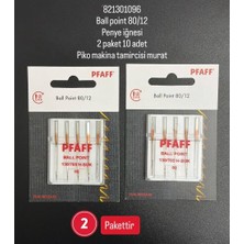 Pfaff Ball Point 80/12 821301096 2 paket 10 adet iğnedir