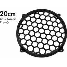 YSN Sounds 20CM Bass Koruma Kapağı Siyah - Subwoofer Koruma Kapağı 20CM - 1 Adet