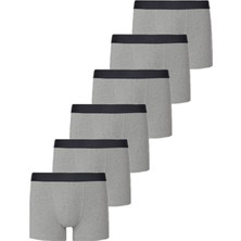 Nacar Store Erkek Boxer Pamuklu Likralı 6'lı Paket