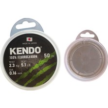 Kendo White 50MT 0.16MM %100 Fluorocarbon Misina
