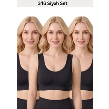Formactive Kadın 3'lü Toparlayıcı Bralet Sütyen Seti – Pedli Rahat, Şık ve Günlük Kullanım - 2135