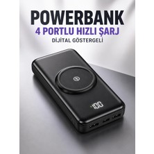 Beruflic 10.000 Mah Powerbank 4 Portlu Hızlı Şarj Dijital Göstergeli