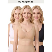 Formactive Kadın 3'lü Toparlayıcı Bralet Sütyen Seti – Pedli Rahat, Şık ve Günlük Kullanım - 2135