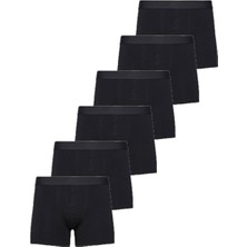 Nacar Store Erkek Boxer Pamuklu Likralı 6'lı Paket