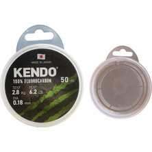 Kendo White 50MT 0.18MM %100 Fluorocarbon Misina
