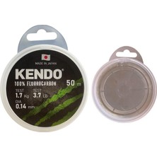 Kendo White 50MT 0.14MM %100 Fluorocarbon Misina