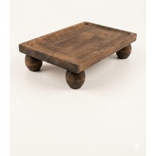 Ahşap Dikdörtgen Sunum Standı - 17X30X6,3 cm