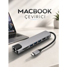 İlk El Grup Ieg™ Çevirici Dönüştürücü Adaptör Macbook 3 In 1 Type-C To Hdmı USB 3.0