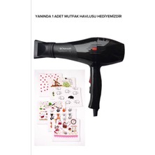 Empressco Yüksek Performanslı 2500W Turbo Fön Makinesi, Hızlı ve Güçlü Kurutma