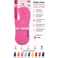 Uğur İnci Uğur Inci Dikişsiz Likralı Penye Bayan Soket Çorap Renkli Seri – Esnek, Yumuşak Dokulu, Günlük Kullanım Sneaker Çorabı 6 Lı Paket