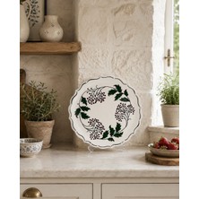Muguetarts %100 El Işçiliği Çini Tabak R:18 Cm.