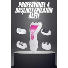 Alkasaz Şarjlı Epilasyon Cihazı Çok Başlıklı Ayak Bakımına Uygun Epilatör Aleti