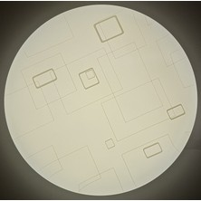 Lena Teknik Sıva Üstü LED Panel 45W Dekoratif Armatür Desenli 49 Cm(Gün Işığı 4000K)