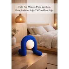 Halo Arc Modern Masa Lambası, Gece Ambians Işığı (25 Cm) Gece Işığı