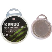 Kendo White 50MT 0.20MM %100 Fluorocarbon Misina