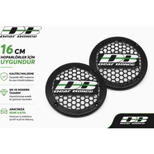 16CM Hoparlör Kapağı - Deaf Bonce Logolu Kaliteli Plastik Midrange Hoparlör Kapak 16 cm - 2 Adet