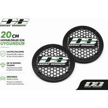 20CM Hoparlör Kapağı - Deaf Bonce Logolu Kaliteli Plastik Midrange Hoparlör Kapak 20 cm - 2 Adet