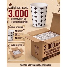 Bicup Karton Bardak 7 Oz 3.000 Adet Sızdırmaz Vendin Modeli Kullan At Çay Kahve Meşrubat Bardağı Sıcağa Dayanıklı