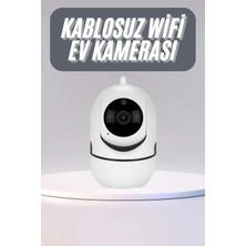 Alkasaz 360° Full Hd Akıllı Kamera Hareket Sensörlü Wifi Kamera Çocuk Güvenlik Kamerası
