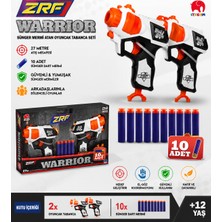 Warrior Zrf 2’li Sünger Mermi Atan Oyuncak Tabanca Seti – 10 Adet Dart Mermi – 27 Metre Menzil