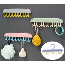 Fredeom Store 8 Kancalı Çok Amaçlı Yapışkanlı Askı
