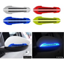 Fredeom Store Araba Ayna Çarpma Koruyucu Renkli Reflektif Şerit