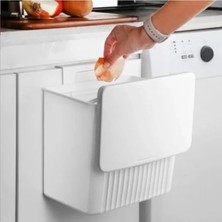 MarkEntegra Asılabilir Mutfak Çöp Kutusu, 8 Litre Kapasite, Beyaz