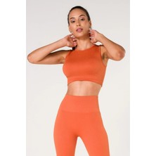 Formactive Kadın Seamless Fitilli Dikişsiz Spor Sütyeni Kalın Askılı Yeşil - Esnek Spor Iç Giyim
