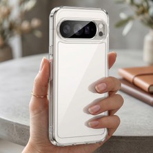 Caseonn Google Pixel 10 Pro Xl Kılıf Kamera Korumalı Darbe Emici Şeffaf Arka Kapak Tam Şeffaf