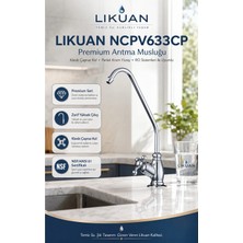 Watalina NCPV633CP Nsf Ansı 61 Sertifikalı Krom Ro Su Arıtma Musluğu Çapraz Kollu Premium Musluk