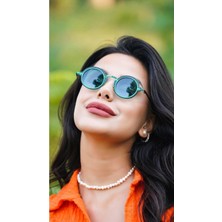 Premini Şık Kadın Yuvarlak Yeşil Gözlük, Trend ve Tarzınızı Yansıtın