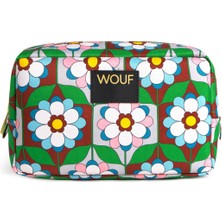 Wouf Kaleido Renkli Baskılı Kadın Makyaj Çantası 20 x 13 cm - Renkli Baskılı Şık Makyaj Çantası