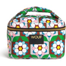 Wouf Kaleido Vanity Renkli Baskılı Kadın Makyaj Çantası 20 x 12 cm - Renkli Baskılı Şık Makyaj Çantası