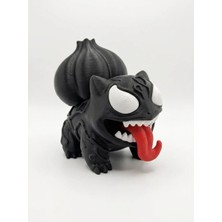 Demirhan3D 🦠 Venomized Bulbasaur Figürü | 12 cm | Pla 3D Baskı | Çevre Dostu Koleksiyon Dekoru