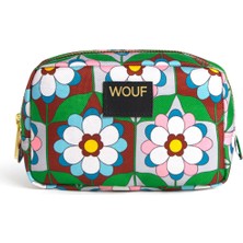 Wouf Kaleido Renkli Baskılı Kadın Makyaj Çantası 15 x 10 cm - Renkli Baskılı Şık Makyaj Çantası