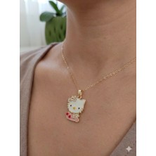 Lavante Butik Zirkon Taşlı Çocuk Çelik Kolye