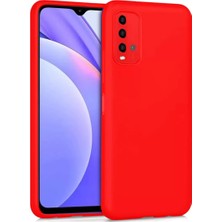 KSB Store Xiaomi Redmi 9t Kılıf Nano Içi Kadife Silikon - Kırmızı