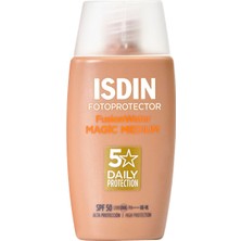 Isdin Fotoprotector Fusion Water Color Magic SPF50+ Medium Renkli Güneş Kremi 50 ml - Yüksek Koruma Faktörlü Güneş Bakımı