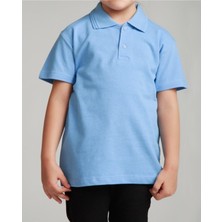 Nacar Store Kız Çocuk Polo Yaka Kısa Kol Okul T-Shirt