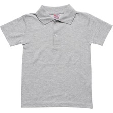 Nacar Store Unisex Çocuk Polo Yaka Kısa Kol Okul T-Shirt