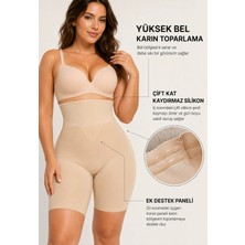 Formactive Kadın Yüksek Bel Dikişsiz Korse Diz Üstü Paçalı 2070 - Esnek & Toparlayıcı İç Giyim