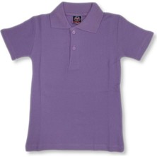 Nacar Store Unisex Çocuk Polo Yaka Kısa Kol Okul T-Shirt
