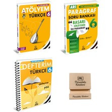 Arı Yayıncılık Arı 6. Sınıf Türkçe Atölyem - Defterim ve Paragraf Soru Bankası 3lü Set + Telefon Standı