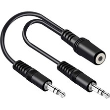 BK Teknoloji 3.5mm Stereo Dişi - 2x 3.5mm Stereo Erkek Y Kablo 25CM Aux Ses Dağıtıcı