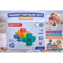 NW NessiWorld SH59837 Magnet Küp Yapı Blok Seti 20 Parça