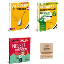 Arı Yayıncılık Arı 6. Sınıf Türkçe Atölyem Paragraf Soru Bankası ve Neşeli Paragraf 3lü Set + Telefon Standı