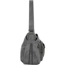 Sanmorris Kadın Modern Tasarımlı Çok Bölmeli Omuz Çantası Sı-08