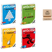 Arı Yayıncılık Arı 6. Sınıf Matematik Fen Bilimleri Türkçe ve Sosyal Bilgiler Atölyem 4lü Set + Telefon Standı